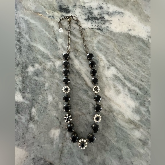 MARIANA JET BLACK CRYSTAL & CLEAR NECKLACE - Picture 11 of 11